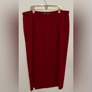 Chic Red Pencil Skirt for Women